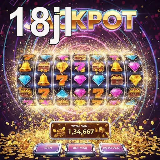 A mobile phone displaying live gaming and slot games on the 18jl platform - 18jl